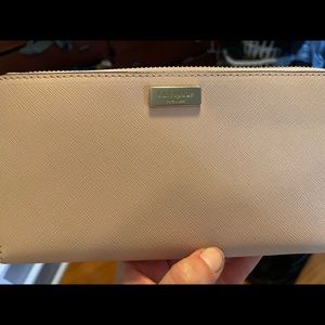 NWT Kate Spade Pink Neutral Long Wallet Cardholder Clutch